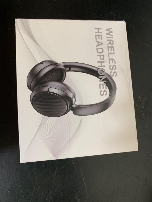 Photo 1 of MMWOWARTS ANC Bluetooth Headphones, Over Ear Wireless 35H HiFi Stereo Foldable Foam Ear Cups for Sports Travel Black