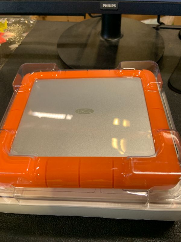 Photo 1 of LaCie Rugged Raid Shuttle 8TB External Hard Drive Portable HDD - USB-C USB 3.0 Compatible, Drop Shock Dust Water Resistant, for Mac and PC Computer Desktop Laptop, 1 Mo Adobe CC (STHT8000800)