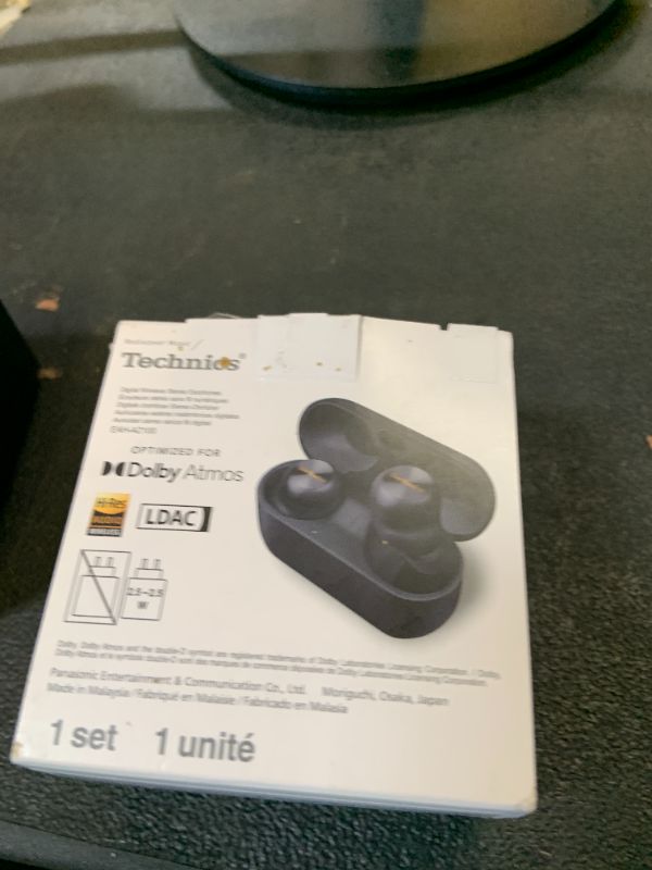 Photo 1 of Technics Reference Class Hi-Fi Wireless Ear Buds, Dolby Atmos with Head Tracking, Adaptive Noise Cancelling, 3 Device Multipoint, 10-Hr Battery, Wireless Charging, Improved Fit, EAH-AZ100-K(Black)