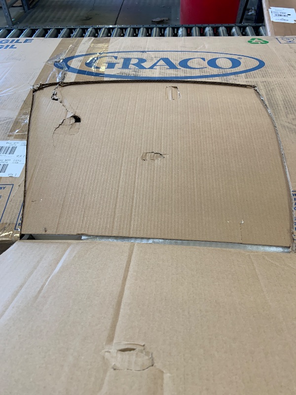 Photo 1 of Graco Hadley 5-in-1 Convertible Crib & Changer – GREENGUARD Gold Certified, Fits Standard Crib Mattress, Converts to Toddler Bed and Full Bed, 4 Adjustable Mattress Heights (Hazelnut)