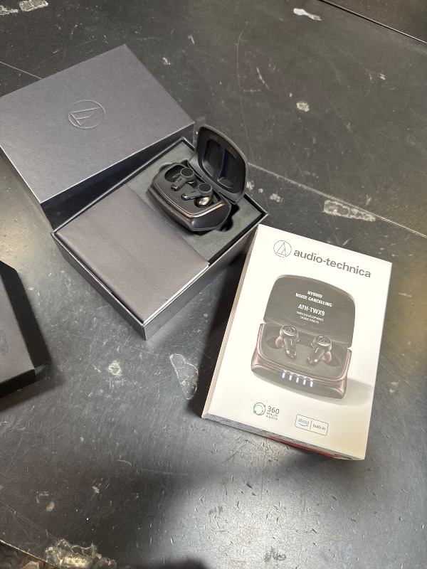 Photo 1 of Audio-Technica ATH-TWX9 Wireless Earbuds, Premium Listening Experience with Bluetooth Wireless, Noise-Cancellation, High-Resolution Drivers with Innovative Acoustic Technology