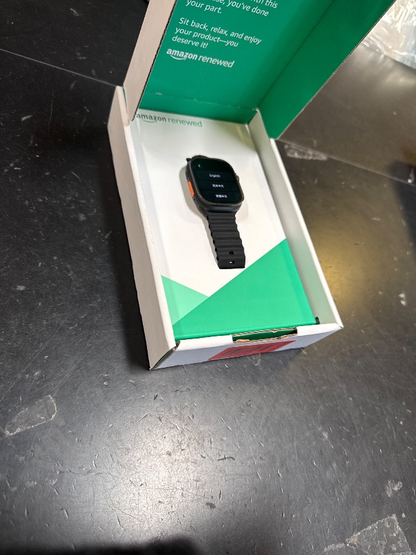 Photo 1 of Apple Watch Ultra 2 (GPS + Cellular, 49MM) - Black Titanium Case with Black Ocean Band (Renewed Premium)