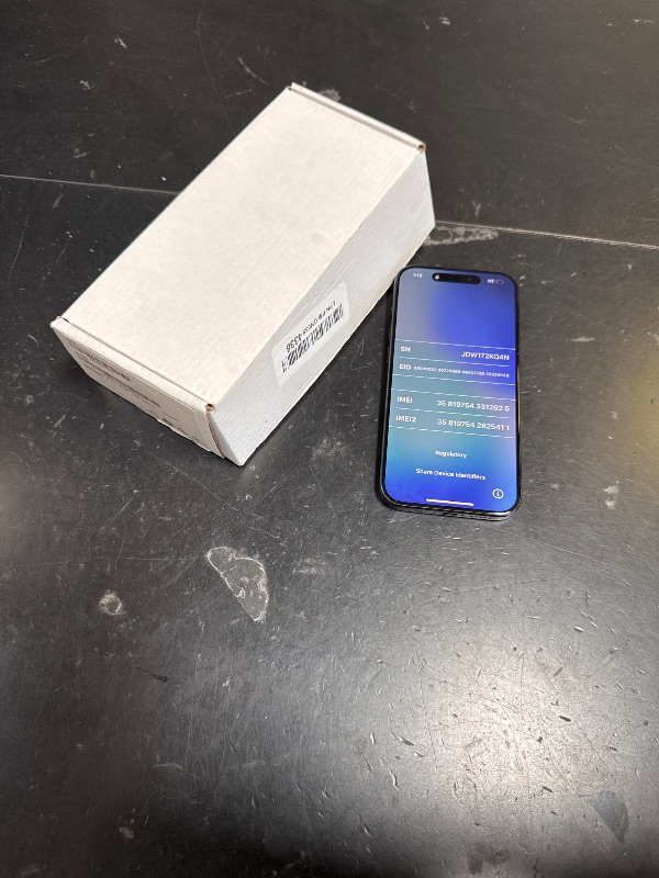 Photo 1 of Apple iPhone 15 Pro, 256GB, Black Titanium - Unlocked (Renewed)