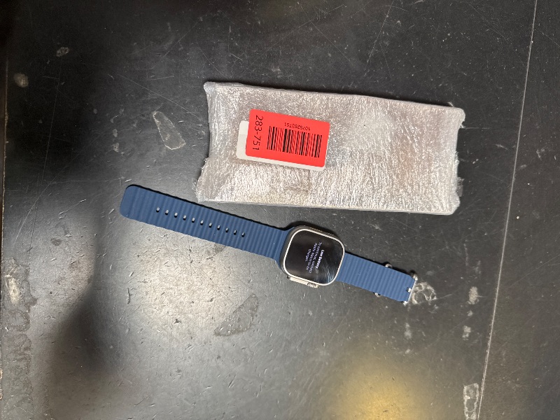 Photo 1 of Apple Watch Ultra 2 [GPS + Cellular 49mm] Smartwatch with Rugged Titanium Case & Blue Ocean Band. Fitness Tracker, Precision GPS, Action Button, Extra-Long Battery Life, Bright Retina Display