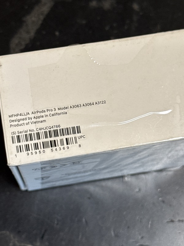 Photo 1 of Apple AirPods Pro 3 Wireless Earbuds, Active Noise Cancellation, Live Translation, Heart Rate Sensing, Hearing Aid Feature, Bluetooth Headphones, Spatial Audio, High-Fidelity Sound, USB-C Charging