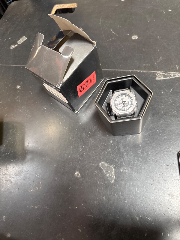 Photo 1 of G-Shock Casio Metal Covered Octagonal Black Resin Band Watch GM2100-1A