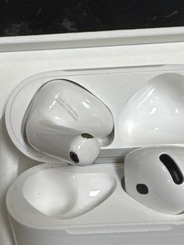 Photo 1 of Apple AirPods 4 Wireless Earbuds, Bluetooth Headphones, with Active Noise Cancellation, Adaptive, Transparency Mode, Personalized Spatial Audio, USB-C Charging Case, Wireless Charging, H2 Chip
