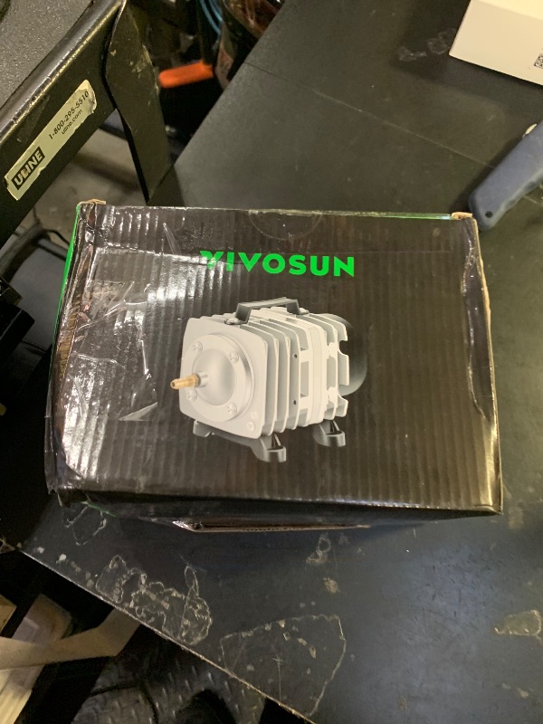 View 2 of VIVOSUN 1110GPH Aquarium Air Pump Commercial Air Pump with Aluminum Housing