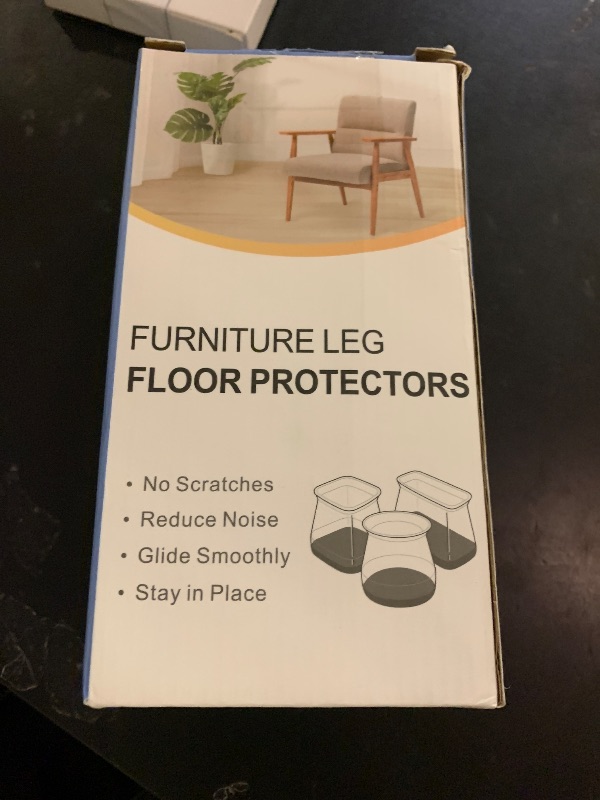 Photo 1 of 32 Pcs Chair Leg Protectors for Hardwood Floors, Silicone Felt Furniture Leg Cover Pad for Protecting Floors from Scratches and Noise, Smooth Moving, Small(Fit Round Diameter?5/16" to 1-5/16")