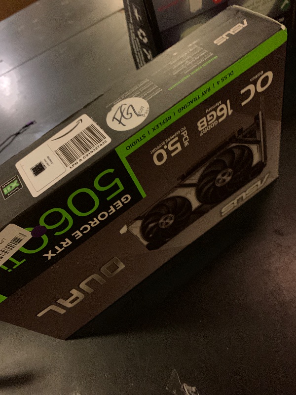 Photo 1 of ASUS Dual NVIDIA GeForce RTX 5060 Ti 16GB GDDR7 OC Edition Graphics Card, (PCIe 5.0, DLSS 4, HDMI 2.1b, DisplayPort 2.1b, 2.5-Slot, Axial-tech Fan, 0dB Technology), 3 Year Warranty
