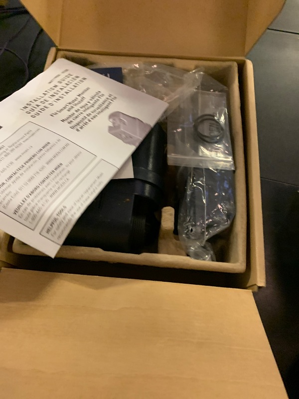 Photo 1 of Moen Flo 3/4-inch Smart Water Shut Off Valve, Smart Home Water Monitor Leak Detector, Wifi Connected, App Enabled Flow Meter and Shutoff, 900-001