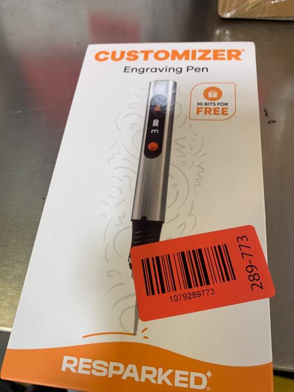 Photo 1 of Resparked Customizer Engraving Pen Ultimate Cordless Portable Tool for Artists & DIYers - Engrave 50+ Surfaces - Beginner Friendly - Rechargeable - Free 30 Bits & Mastery Guide