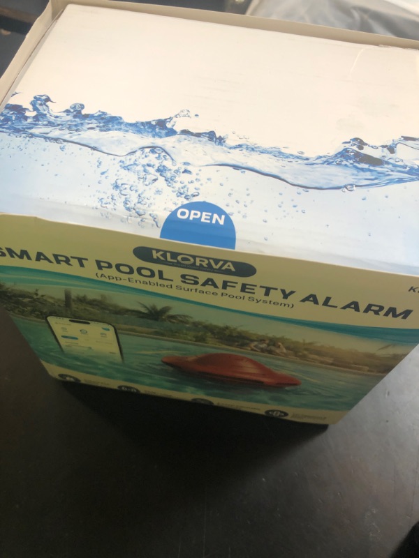 Photo 1 of Smart Pool Alarm with App for Inground & Above Ground Pools, Adjustable Sensitivity Water Detection Alarm up to 20x40ft, 85dB+ Safety Alerts for Kids, Pets & Accidental Entry(Blue)