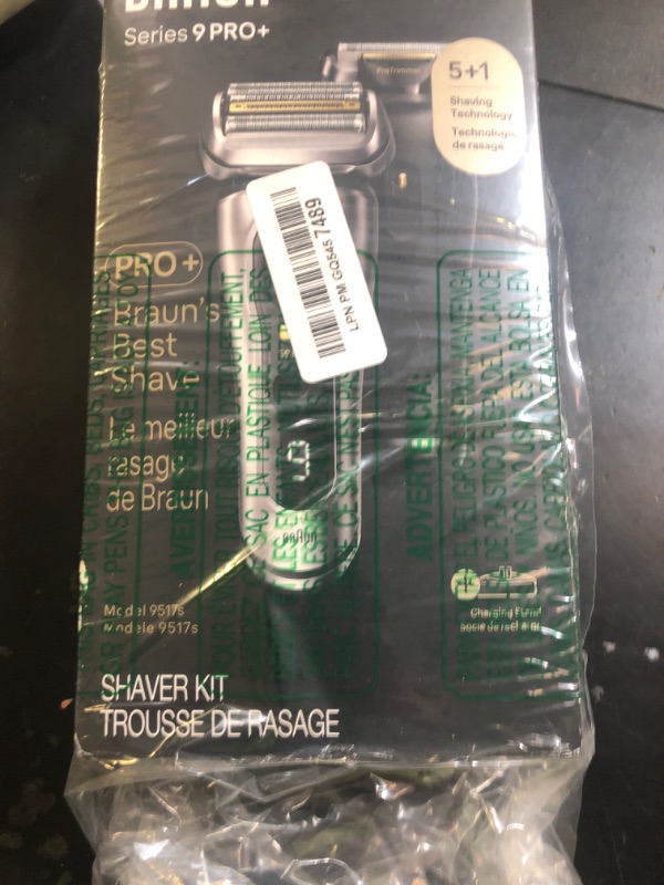 Photo 1 of Braun Series 9 PRO+ Electric Razor for Men, 5 Pro Shave Elements & Precision Long Hair Trimmer, 6in1 SmartCare Center, Wet & Dry Electric Shaver for Smooth Skin with 60min Battery Runtime, 9517s