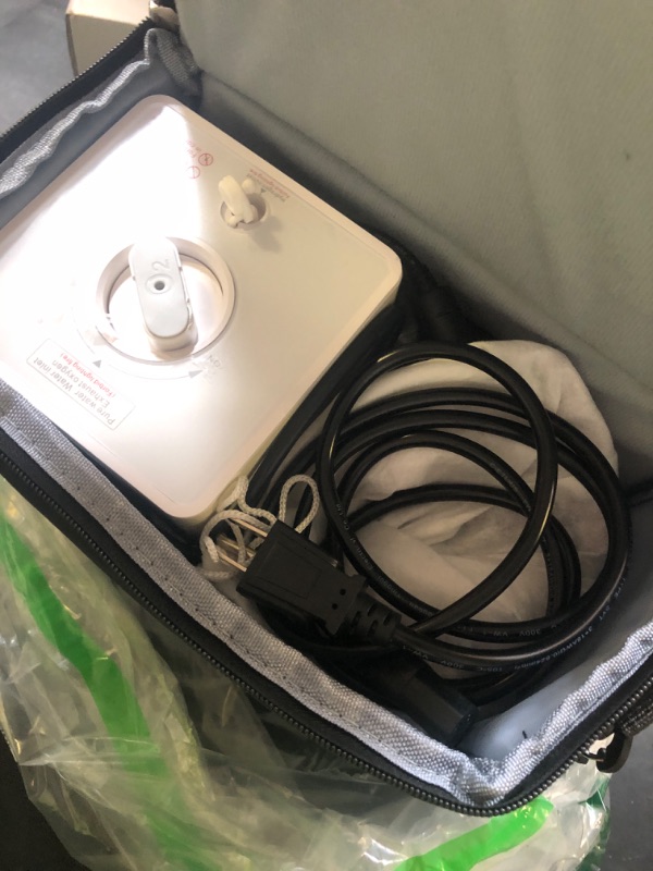 Photo 1 of AquaGreen Hydrogen Water Inhalation Machine, 99.99% High Purity H2 Hydrogen Inhaler with 5 Nasal Cannula, Hydrogen-Rich Water Generator, 150ml/min SPE/PEM Ionizer for Home Car Travel (Cream)