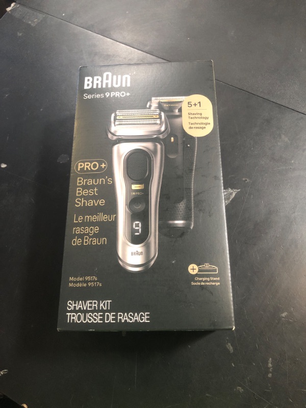 Photo 1 of Braun Series 9 PRO+ Electric Razor for Men, 5 Pro Shave Elements & Precision Long Hair Trimmer, 6in1 SmartCare Center, Wet & Dry Electric Shaver for Smooth Skin with 60min Battery Runtime, 9517s