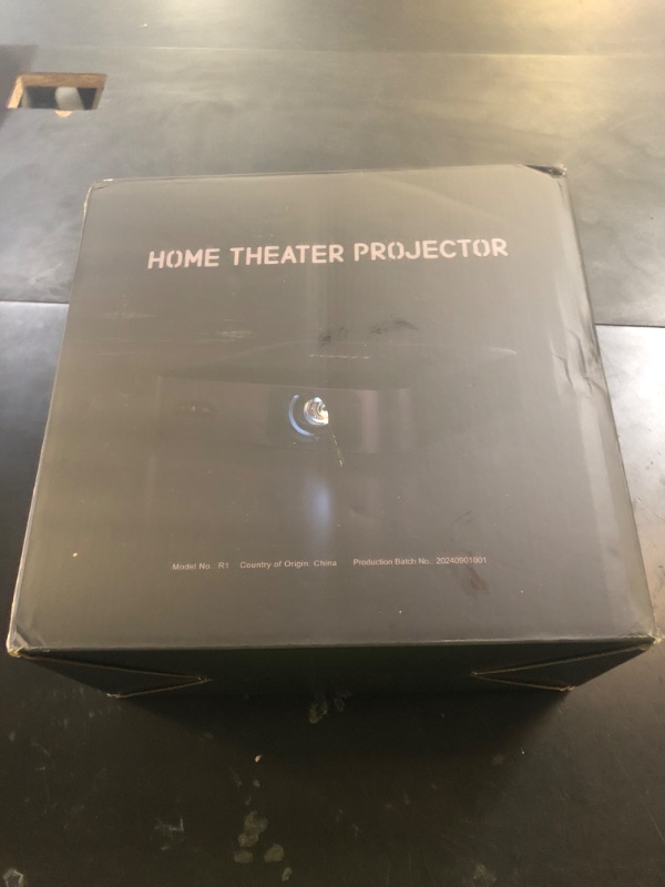 Photo 1 of [Auto Focus]Light Black Smart Mini Projector with WiFi and Bluetooth, XuanPad 4K Support Movie Projector, Portable Native 1080P Outdoor Projector with 360° Stand