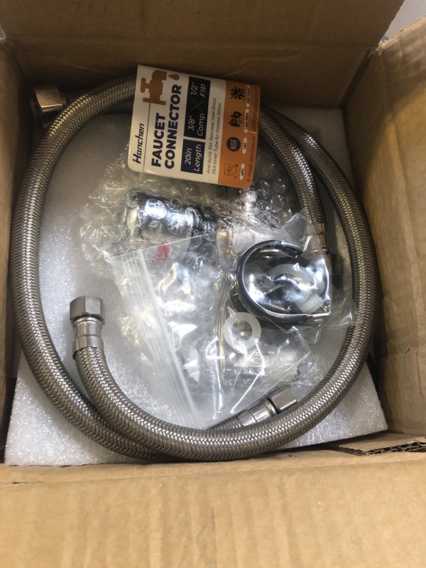 Photo 1 of Instant Hot Water Recirculation System with 68-118? Temp. Adjustable Bypass Valve for Tank Water Heaters, 20-in PEX Supply Lines for Potable Water, with Everything Needed to Install