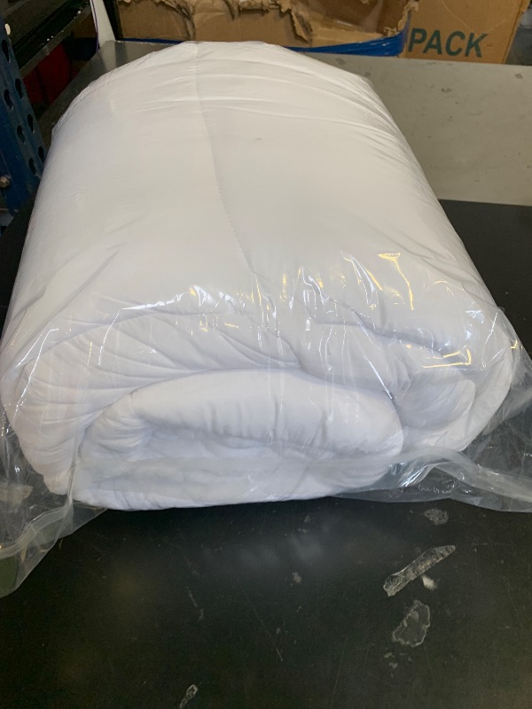 Photo 1 of ELEMUSE Cal King Mattress Topper for Back Pain, Extra Thick Mattress Pad Cover, Plush Soft Pillowtop with Elastic Deep Pocket, Overfilled Down Alternative Filling