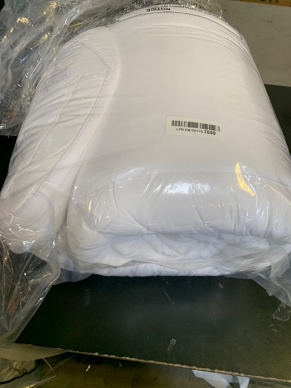 Photo 1 of ELEMUSE Cal King Mattress Topper for Back Pain, Extra Thick Mattress Pad Cover, Plush Soft Pillowtop with Elastic Deep Pocket, Overfilled Down Alternative Filling