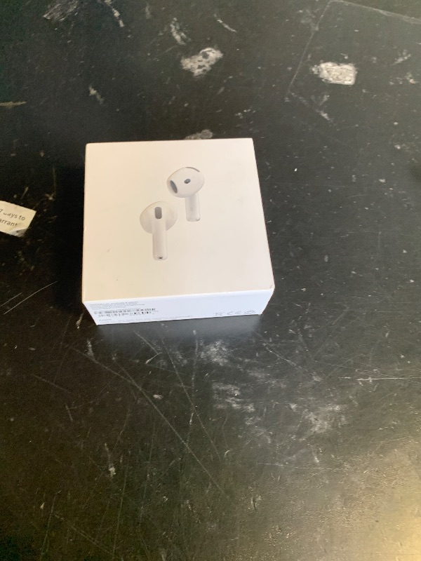 Photo 1 of Apple AirPods 4 Wireless Earbuds, Bluetooth Headphones, with Active Noise Cancellation, Adaptive, Transparency Mode, Personalized Spatial Audio, USB-C Charging Case, Wireless Charging, H2 Chip