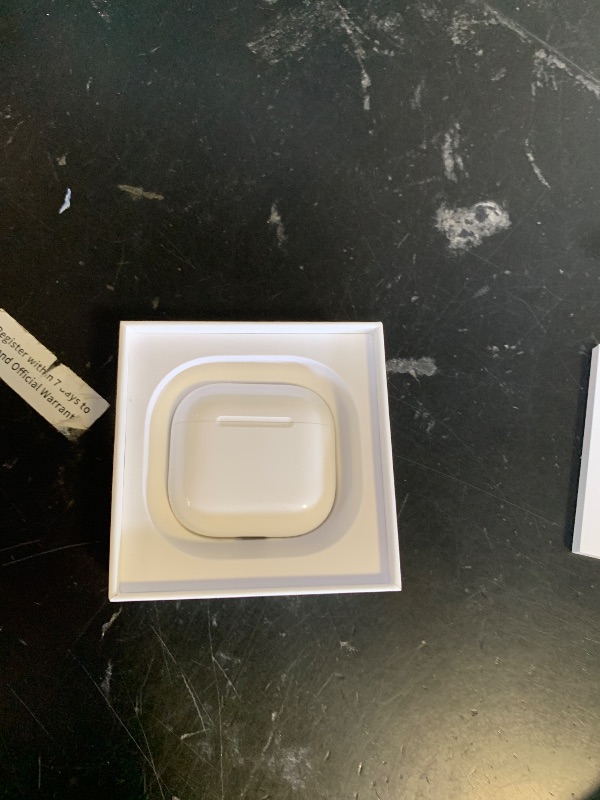 Photo 1 of Apple AirPods 4 Wireless Earbuds, Bluetooth Headphones, with Active Noise Cancellation, Adaptive, Transparency Mode, Personalized Spatial Audio, USB-C Charging Case, Wireless Charging, H2 Chip