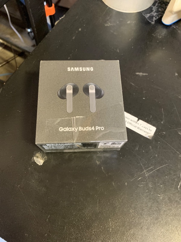 Photo 1 of Samsung Galaxy Buds 4 Pro (2026) AI True Wireless Bluetooth Earbuds, Hi-Res Audio, 2-Way Speaker, ANC 2.0, Optimized Comfort, IP57, Live Translation, Black [US Version, 2 Yr Warranty]