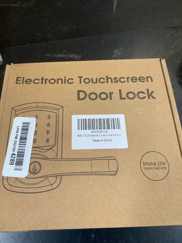 Photo 1 of Keypad Keyless Entry Door Lock with Handle Smart Electronic Locks Deadbolts