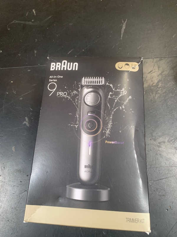 Photo 1 of Braun All-in-One Series 9 PRO Men's Electric Beard Trimmer, Hair Clipper, Shaver & Razor for Face, Hair & Body, AIO 9570 with Gillette Labs Razor, Cordless