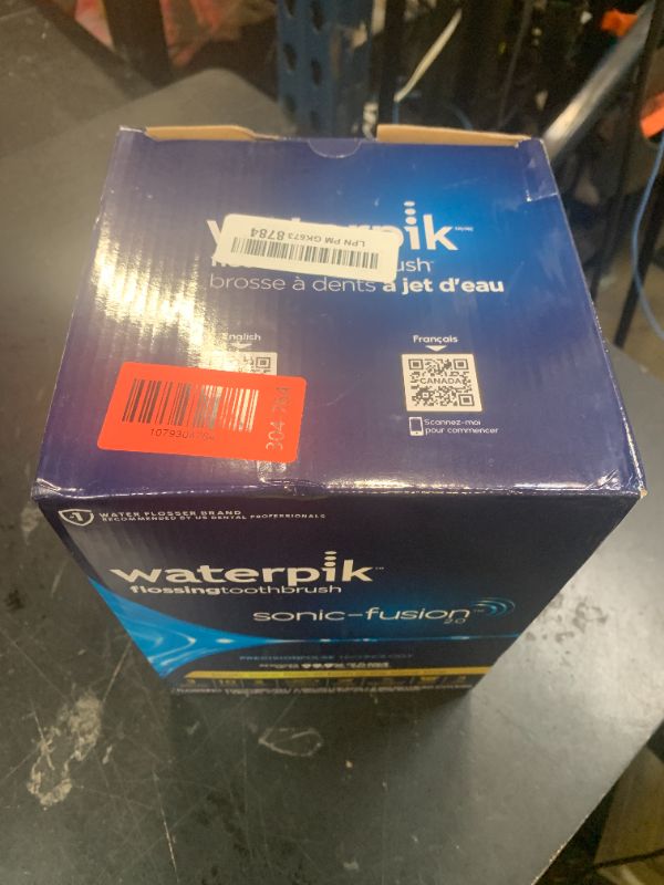 Photo 1 of Waterpik Sonic-Fusion 2.0 Professional Flossing Electric Toothbrush with Water Flosser Combo Two In One, For Daily Gum Care and Cleaning Teeth, Braces, Implants, White SF-04CD010-1, Packaging May Vary