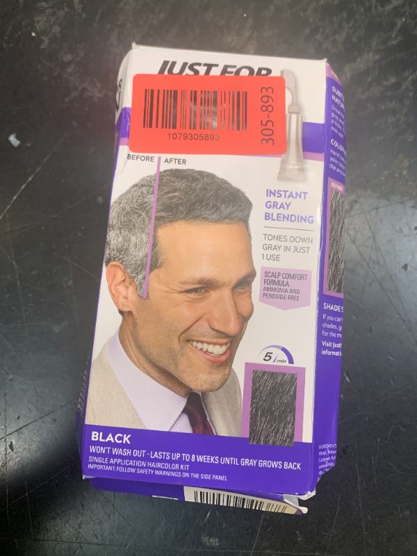 Photo 1 of Just For Men Blk/Gry Size 1.2 Oz Just For Men Touch Of Gray Black - Gray Hair Color, Pack of 1 box