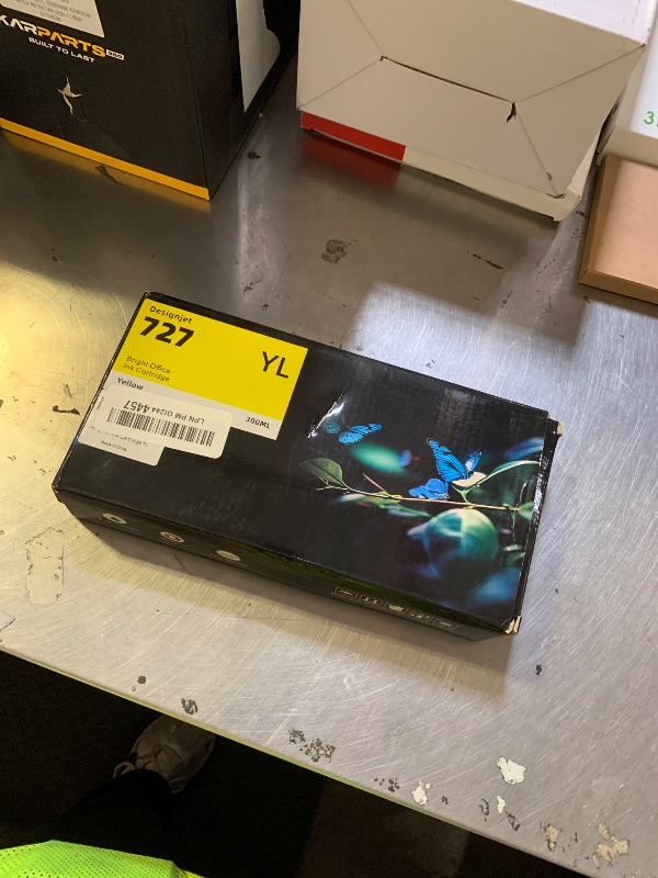 Photo 1 of AOTMENDI HP 727 Ink Cartridge Yellow F9J78A HP727 YL Ink Replacement for DesignJet T920 T930 T1530 T1500 T2500 T2530 Printers (1-Pack, 300ML)