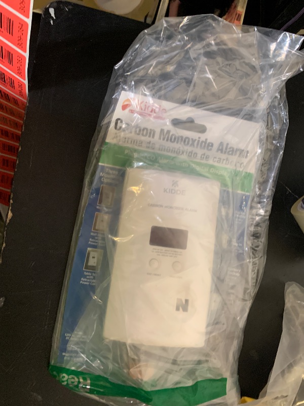 Photo 1 of Kidde Carbon Monoxide Detector, Plug-In with 9V Battery Backup, Digital Display, 85 dB Alarm, LED Status Light Indicators, 3rd Edition