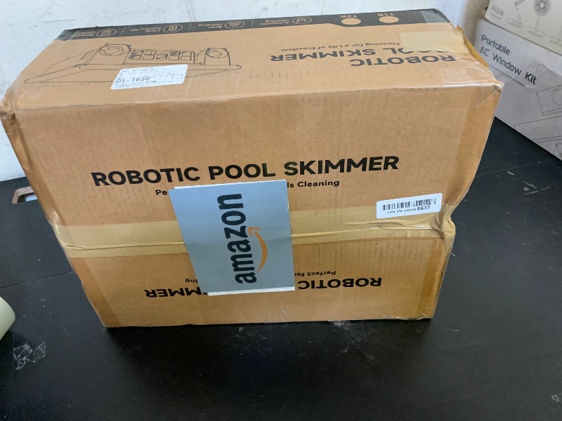 Photo 1 of 2026 Upgraded Automatic Robotic Pool Surface Cleaner with 24/7 Cleaning, Dual Charging, Auto-Dock & Smart Nav, Inground & Above-Ground Pools