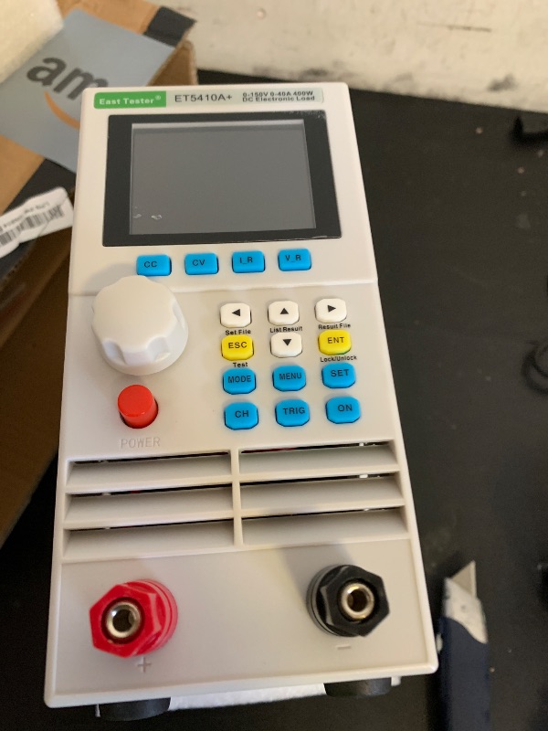Photo 1 of ET5410A+ Programmable DC Electronic Load Tester 400W, 0-150V/0-40A for Battery Capacity Discharge Test with USB Interface & LED Testing, Over-Voltage/Current Protection, LCD Display (Gray)