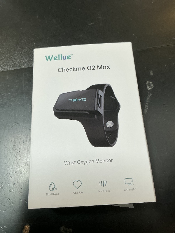 Photo 1 of Wellue Wrist Pulse Oximeter with Audio Reminder| Bluetooth Blood Oxygen Monitor Rechargeable for Continuous SPO2 Tracking with 72 Hours Battery Life, Free APP & PC Reports, Style 2
