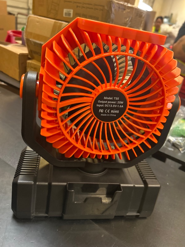 Photo 1 of Etholzon 40000mAh Misting Fans for Outside, 15L Large Tank Portable Misting Fan, Battery Powered Outdoor Mister Fan with Remote & LED Light, Wide 270° Coverage for Camping Patio Backyard