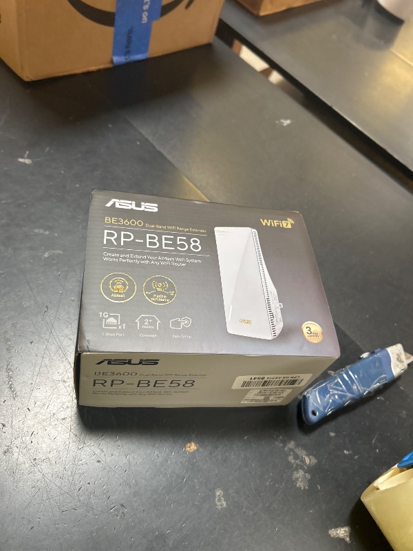 View 2 of ASUS RP-BE58 BE3600 Dual Band WiFi 7 (802.11be) Range Extender, AiMesh Extender for Seamless mesh WiFi; Works with Any WiFi Router