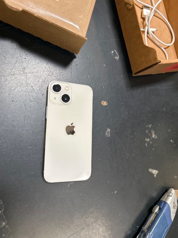 Photo 1 of Apple iPhone 13 Mini, 128GB, Starlight - Unlocked (Renewed)