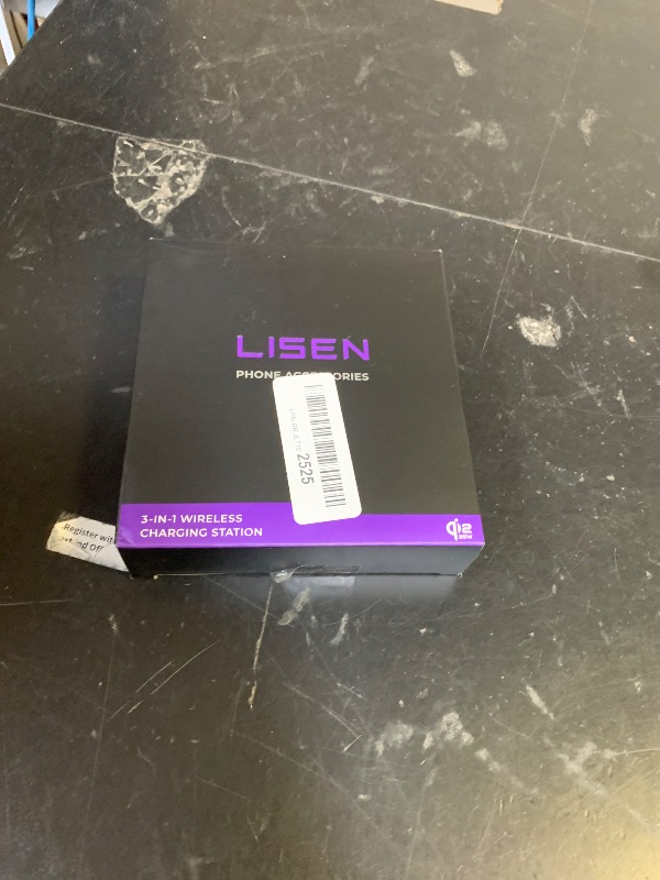 View 2 of LISEN [Ultra-Fast 25W] 3-in-1 Charging Station for Apple, Qi2.2 25W Foldable Wireless MagSafe Charger Stand for iPhone 17/16/15/14/13 Pro Max, Apple Watch&AirPods, Travel Portable with 45W Adapter