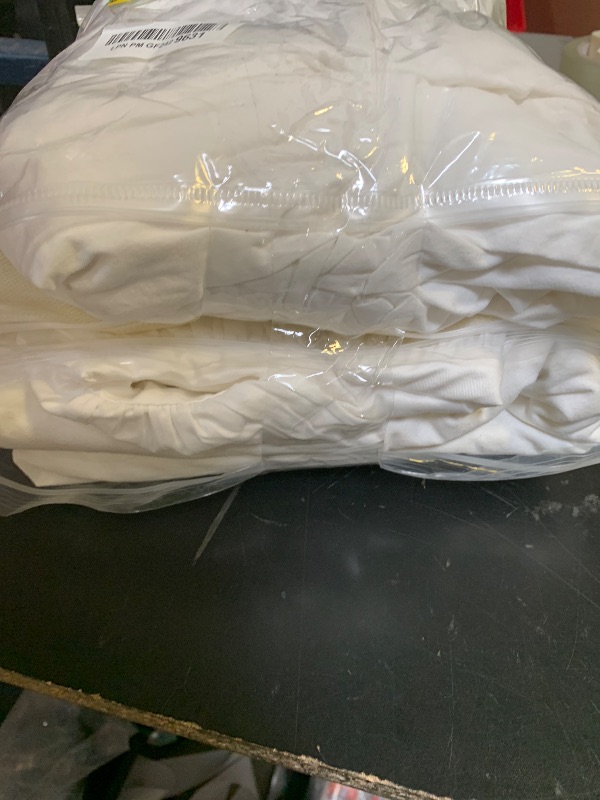 Photo 1 of Queen's House White Ruffles Bed Sheets Set Cotton Queen Size Sheets-Style G
