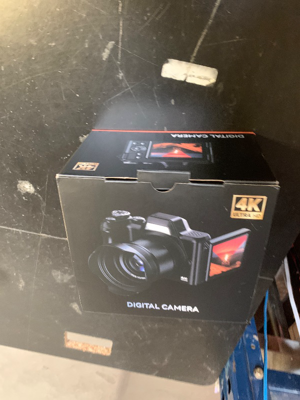 Photo 1 of 4K Digital Camera for Photography Travel, 56MP Autofocus Vlogging Camera for YouTube, 16X Zoom with 3" 180°Flip Screen & Lens Hood, 32GB Card, Gift Ideas for Teens & Beginners