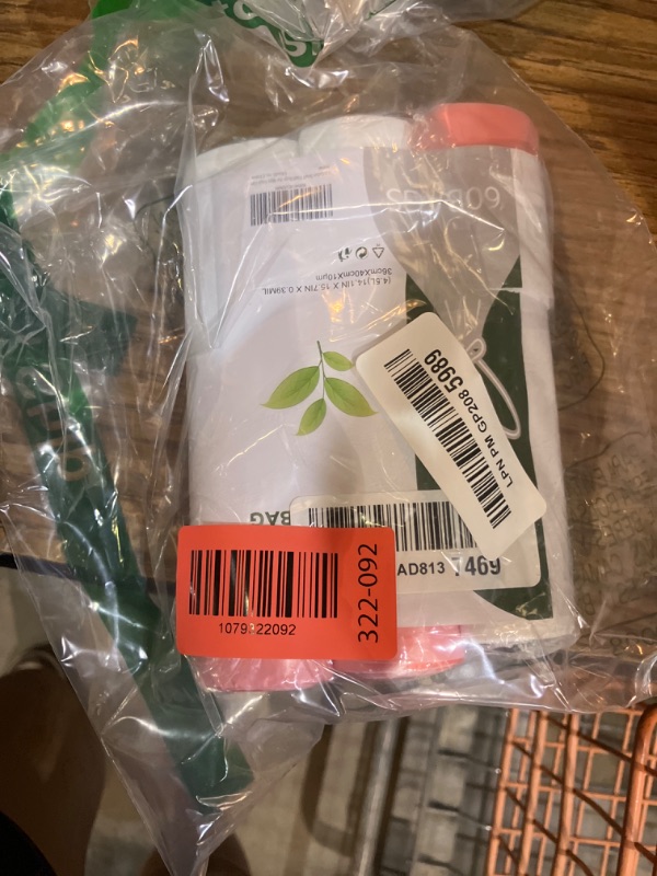 Photo 1 of 1.2 Gallon Small Trash Bags Drawstring - White Mini Garbage Bags (Fit 1-1.3 Gallon) 5 Liter 60 Count Unscented Strong Plastic Tiny Little Waste Basket Liners for Kitchen Car Office Magesh