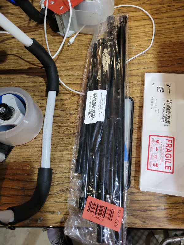 Photo 1 of 2 Pack Spring Tension Rods 28-48 Inches,5/8" Diameter Black Spring Load Adjustable Expandable,Small Tension Curtain Rod for Windows,Kitchen,Doorway,Bathroom,Cupboard Bars