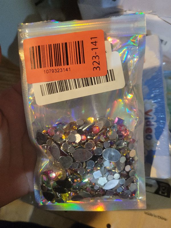 Photo 1 of 1000pcs AB Colorful Rhinestones Crystal Gems, Flatback Acrylic Gemstone Jewels, Craft DIY for Cosplay Pirate Halloween Costume Clothes Party, Nail Crafting Gems Accessories (00 Mixed Color AB)