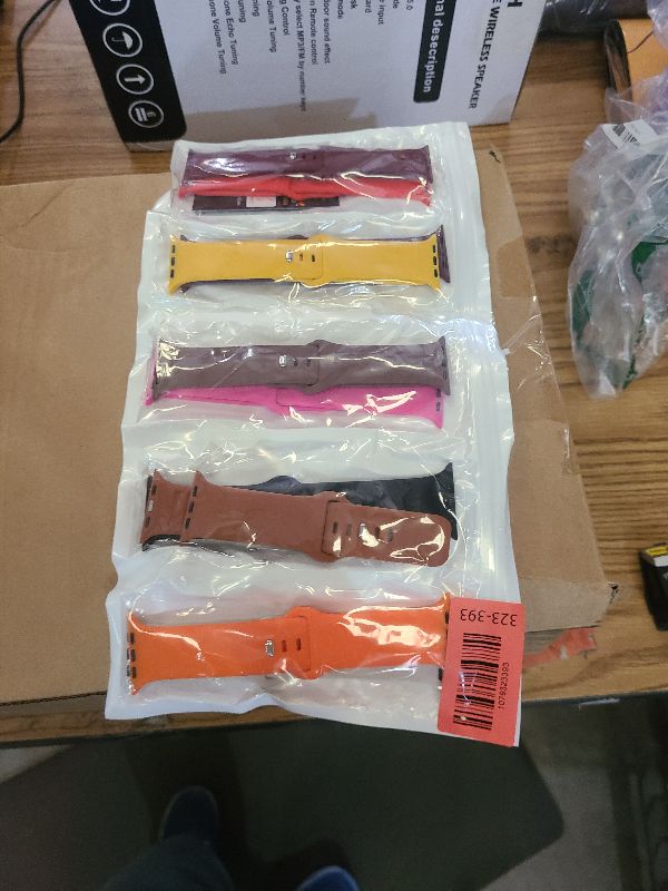 Photo 1 of 10 Pack Silicone Bands Compatible with Apple Watch 38mm 40mm 41mm 42mm 44mm 45mm 46mm 49mm Women Men, Soft Waterproof Replacement Wrist Sport Band for iWatch Series 11 10 9 8 7 6 5 4 3 2 1 SE Ultra