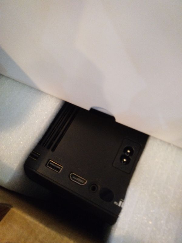 Photo 1 of 1500 ANSI Official Licensed Google TV Smart Projector, HAPPRUN 4K Full HD Home Theater with Auto Focus, Dolby Sound, Wi-Fi Bluetooth, Built-in Apps, Compatible with Phone & PC, Indoor & Outdoor Use