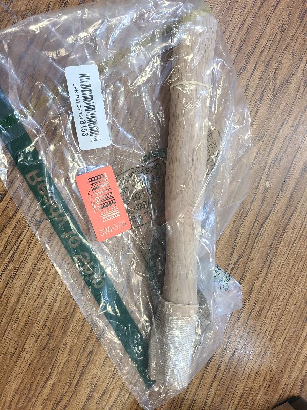 Photo 1 of 2 pack Wood Sledge hammer handle replacement for 2, 3 and 4 lb Complete Set with Wooden and Steel Wedges - Wood replacement ball pien hammer handle - Wood tool handle - Wooden handle hammers in bulk