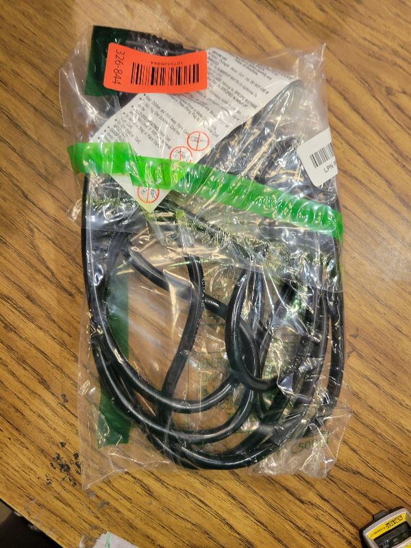 View 2 of 16/3 Black Indoor Outdoor Extension Cord 10 Ft Waterproof, Extension Cord with 3 Prong Grounded Plug,13A 1625W 16AWG SJTW, Flexible Weatherproof Power Cable for Offices, Gardens and Lawns