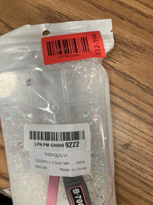 Photo 1 of 12000Pcs Clear AB Rhinestones for Bedazzling Kit, 2/3/4/5/6mm Mix Sizes Jelly Bedazzling Resin Gems, Gems Bedazzling for Crafting, Flatback Rhinestones for Craft DIY Face Makeup Crafts Tumblers